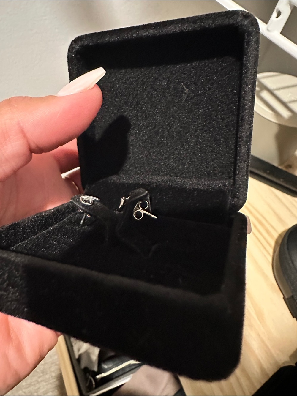 Sterling Silver Infinity Stud Earrings - Silver View 2